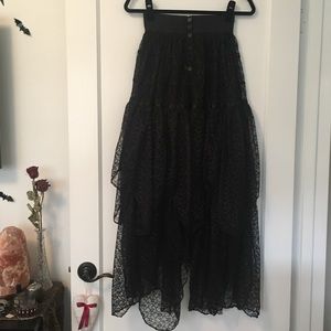 Fusion Quality Clothing Gothic Lace Maxi Skirt